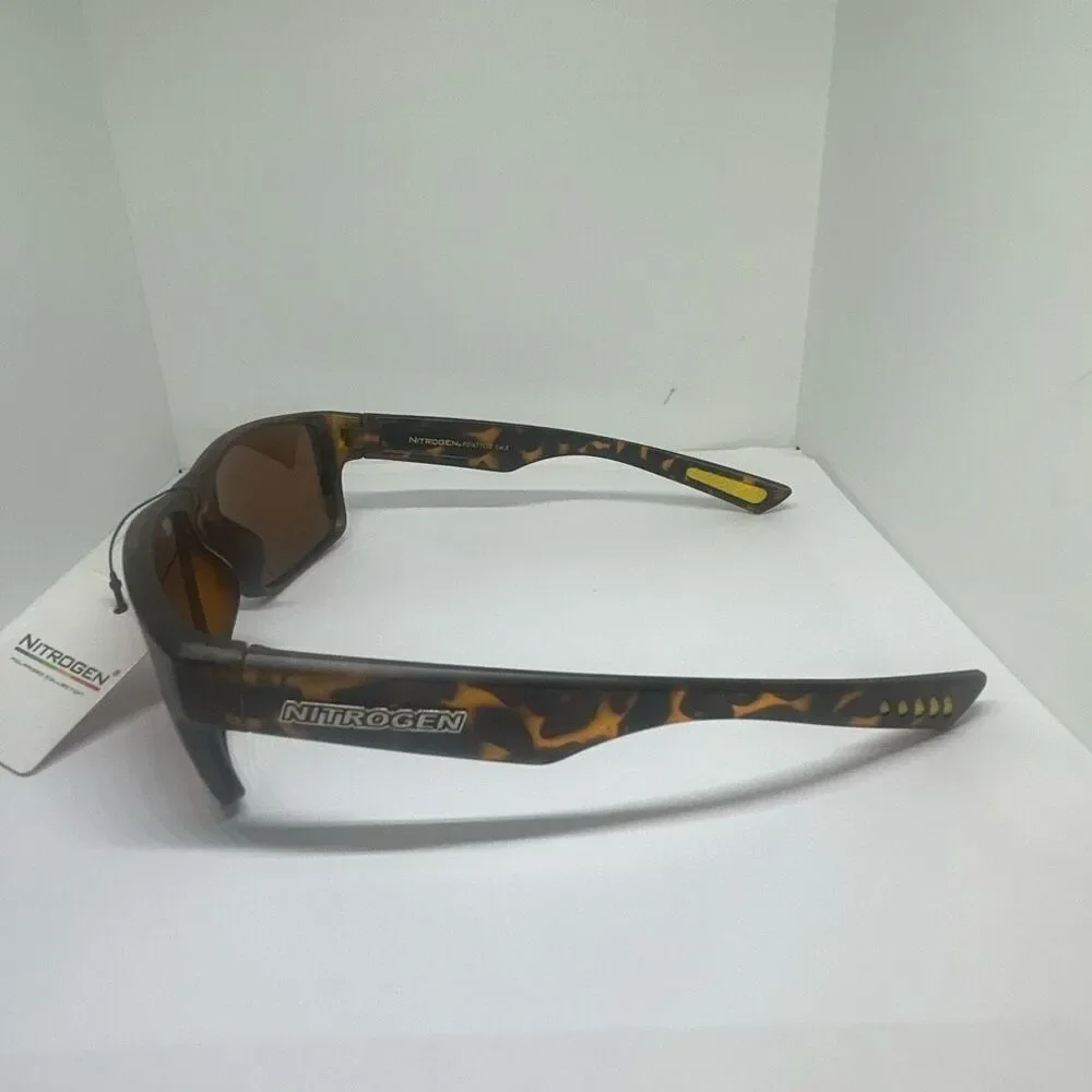 Nitrogen Tortoise Polarized Wrap Around Sunglasses Sport Style UV Protection